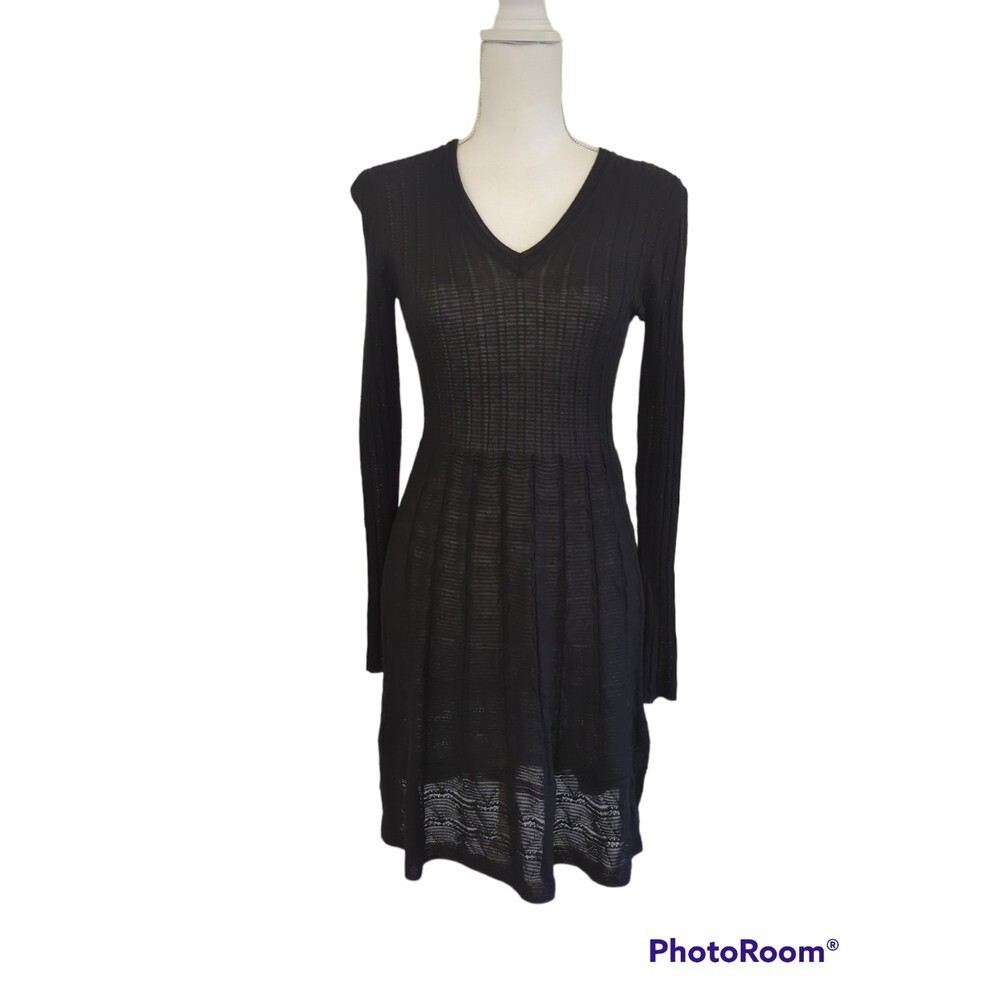Missoni Knit Lightweight Textured Long Sleeve Dress Ribbed NWT Size 40 / 4 $595